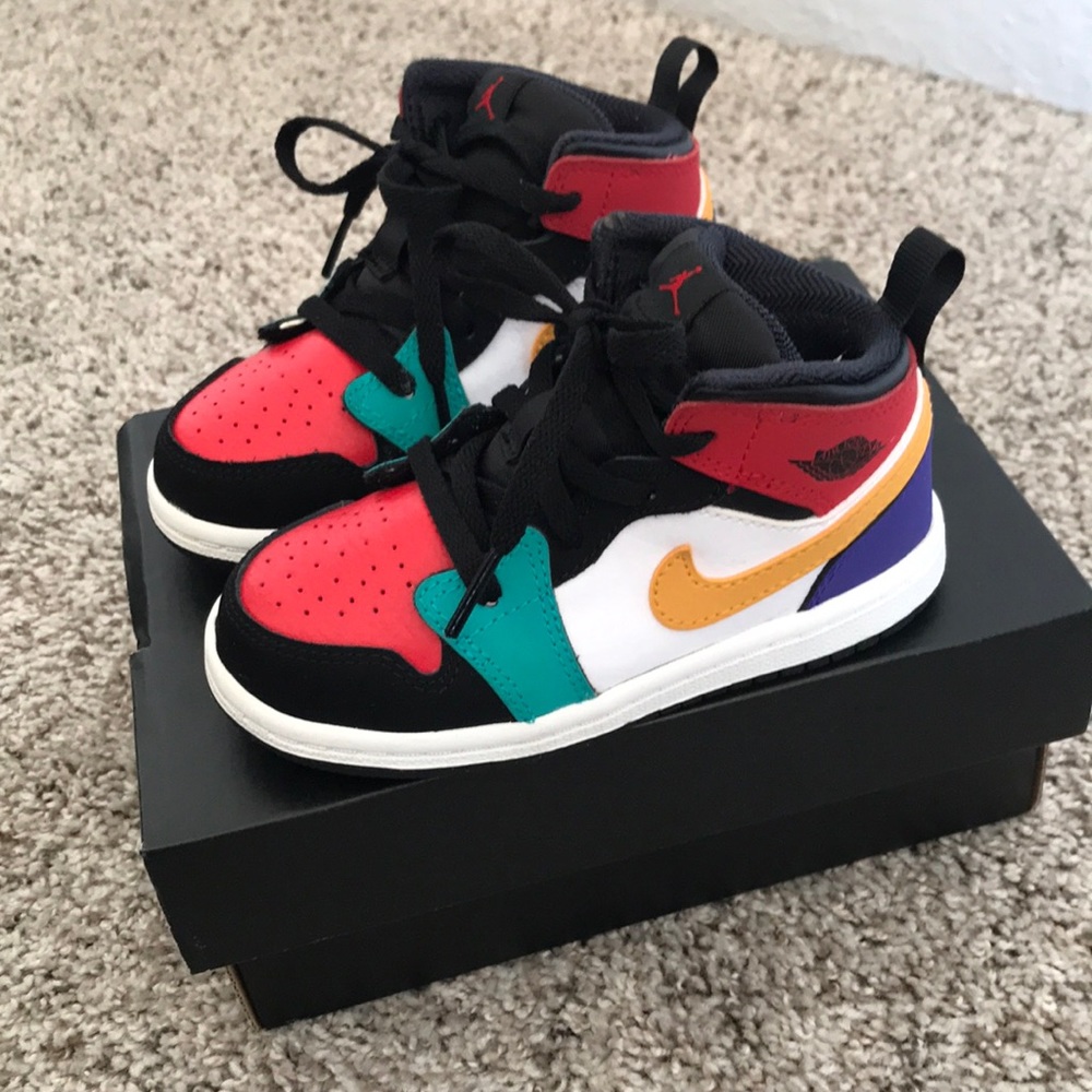 Toddler size 8c Jordan 1 mid Bred Multiple Colors